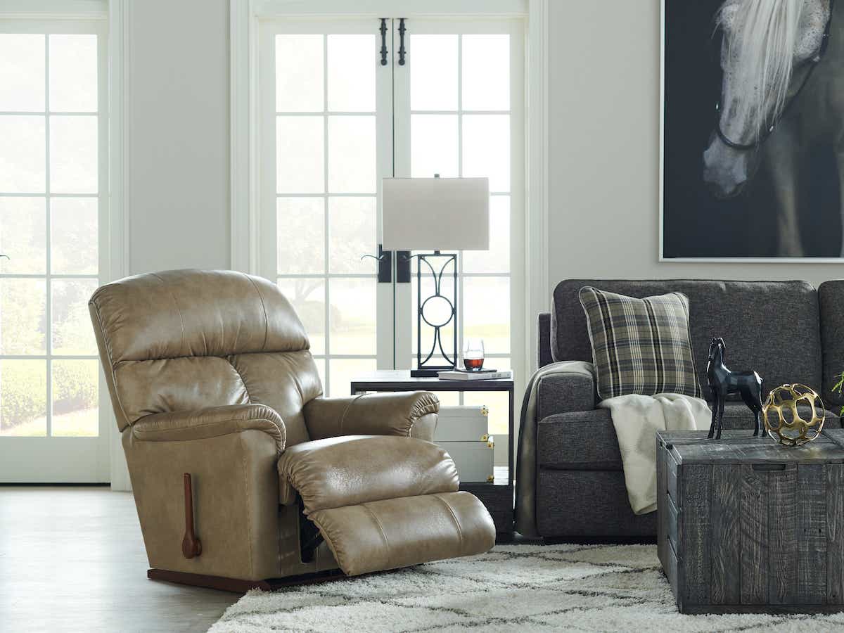 La-Z-Boy Reed Rocking Recliner — Leather Comfort, Made in the USA La-Z-Boy Recliner Chair