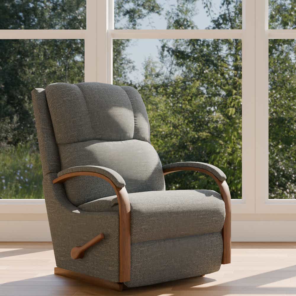 La-Z-Boy Harbor Town Rocking Recliner — Petite Scale, Fabric or Leather La-Z-Boy Recliner Chair
