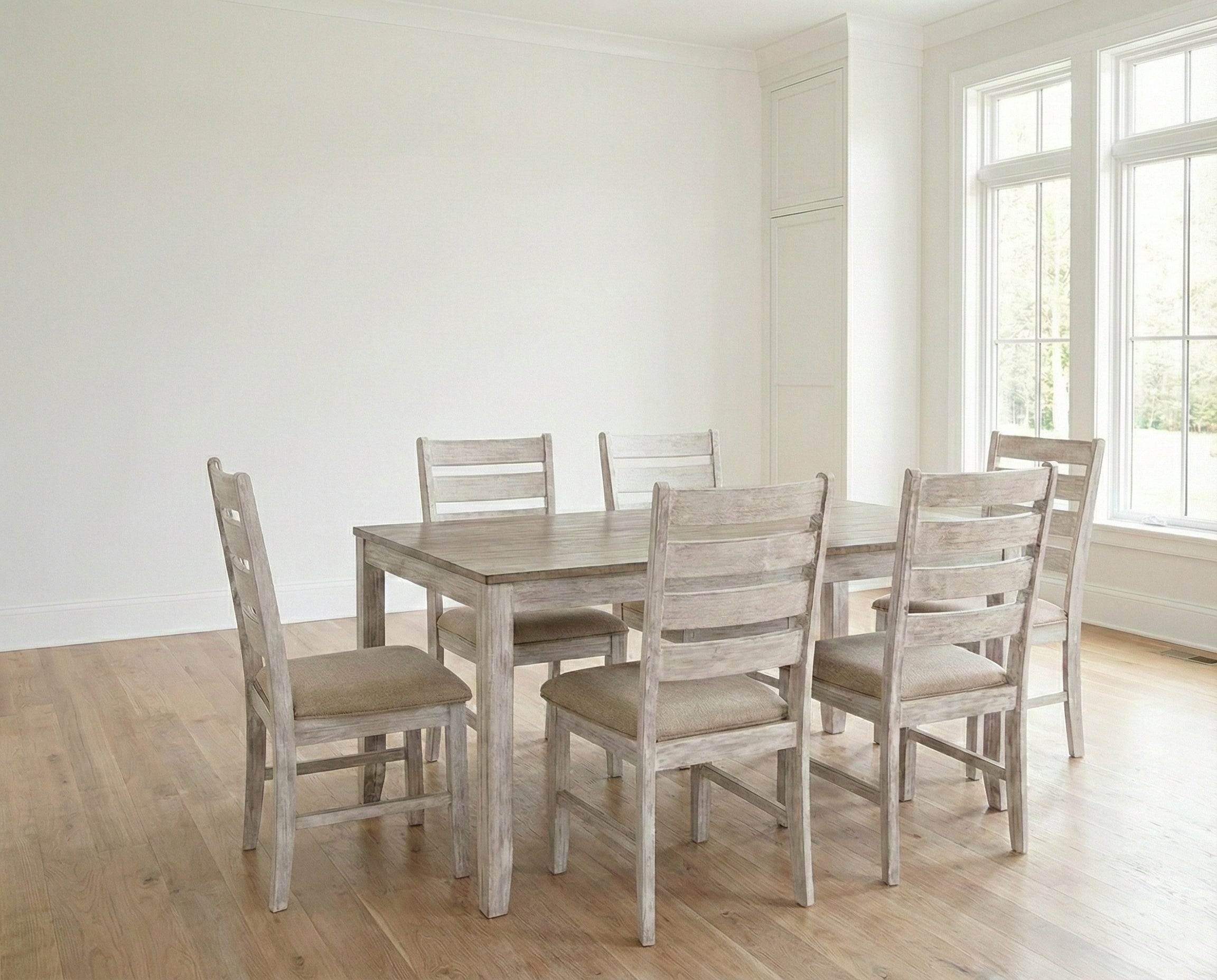 DOORBUSTER! Skempton Dining Table and Chairs (Set of 7) Signature Design by Ashley®