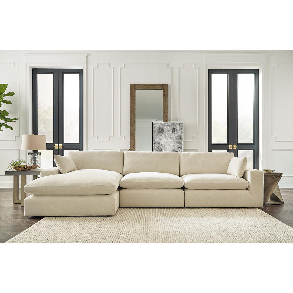 Elyza 3-Piece Sectional with Chaise Benchcraft® Living Room