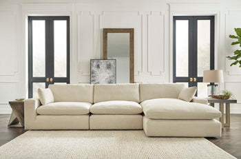 Elyza 3-Piece Sectional with Chaise Benchcraft® Living Room
