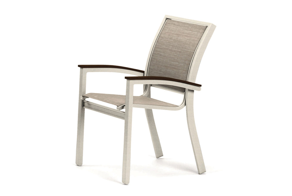 Telescope Casual Bazza Sling Dining Chair — Desert Sand Telescope Casual Outdoor Chair