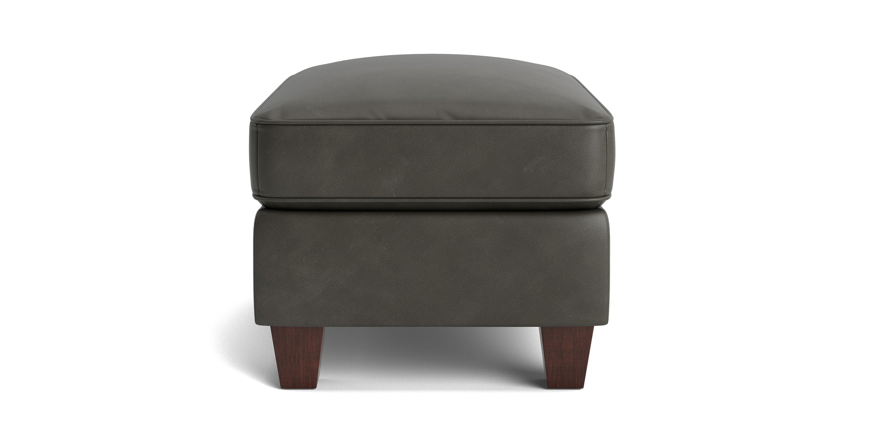 Corinna Leather Ottoman Bassett