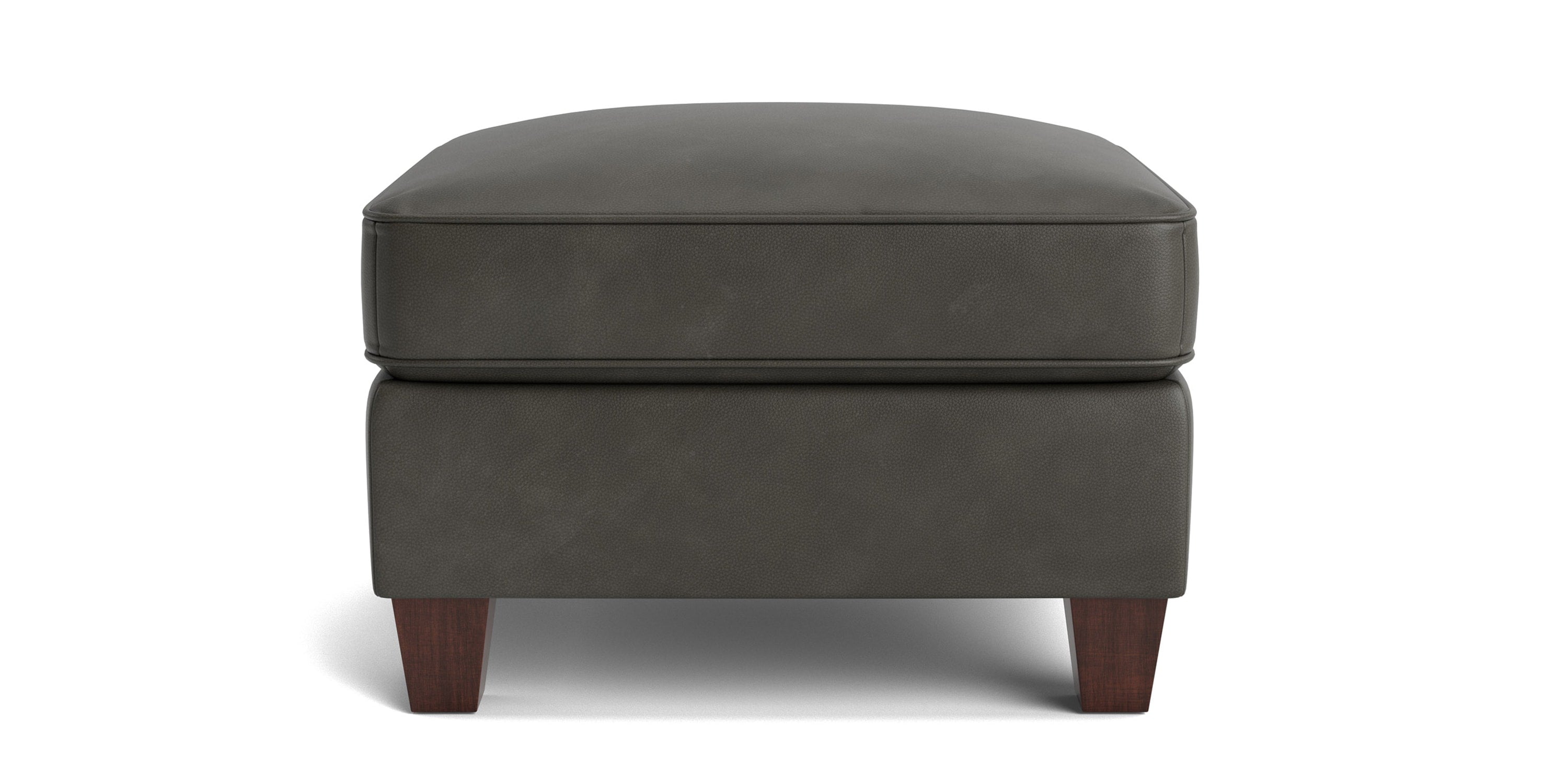 Corinna Leather Ottoman Bassett