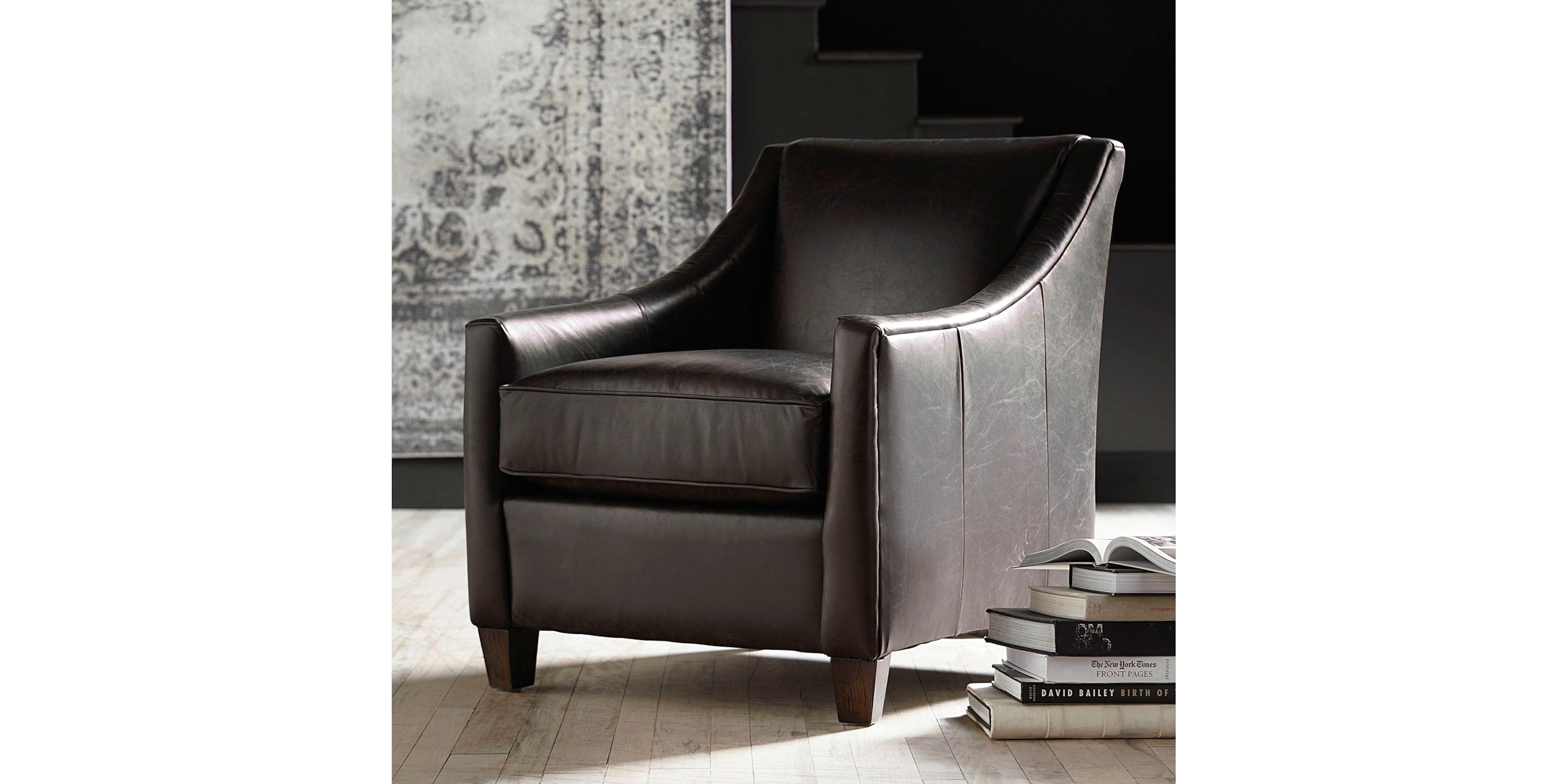 Corinna Leather Accent Chair Bassett