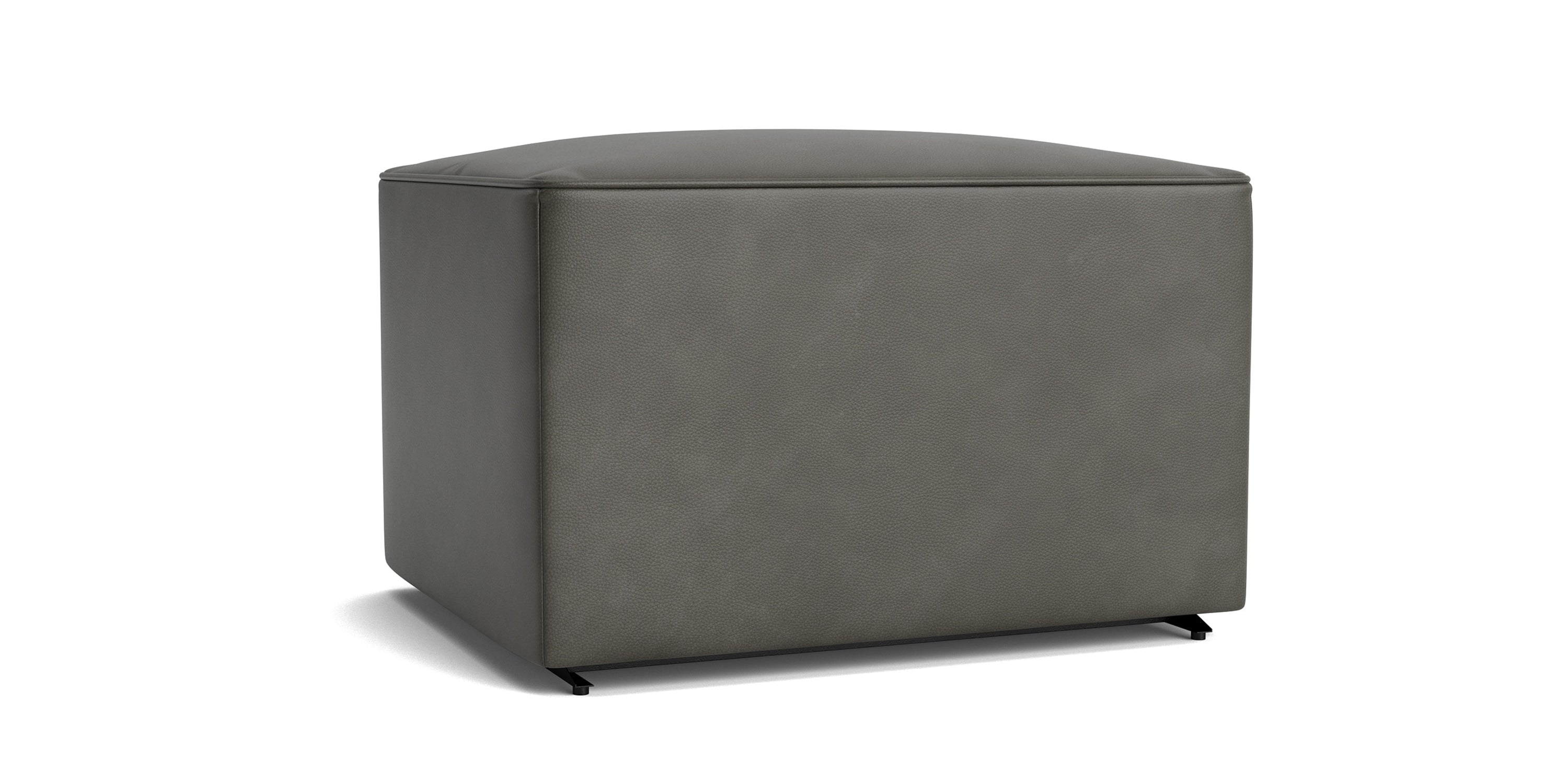 Corinna Leather Glider Ottoman Bassett