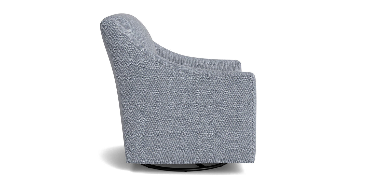 Corinna Slope Arm Swivel Glider Chair Bassett