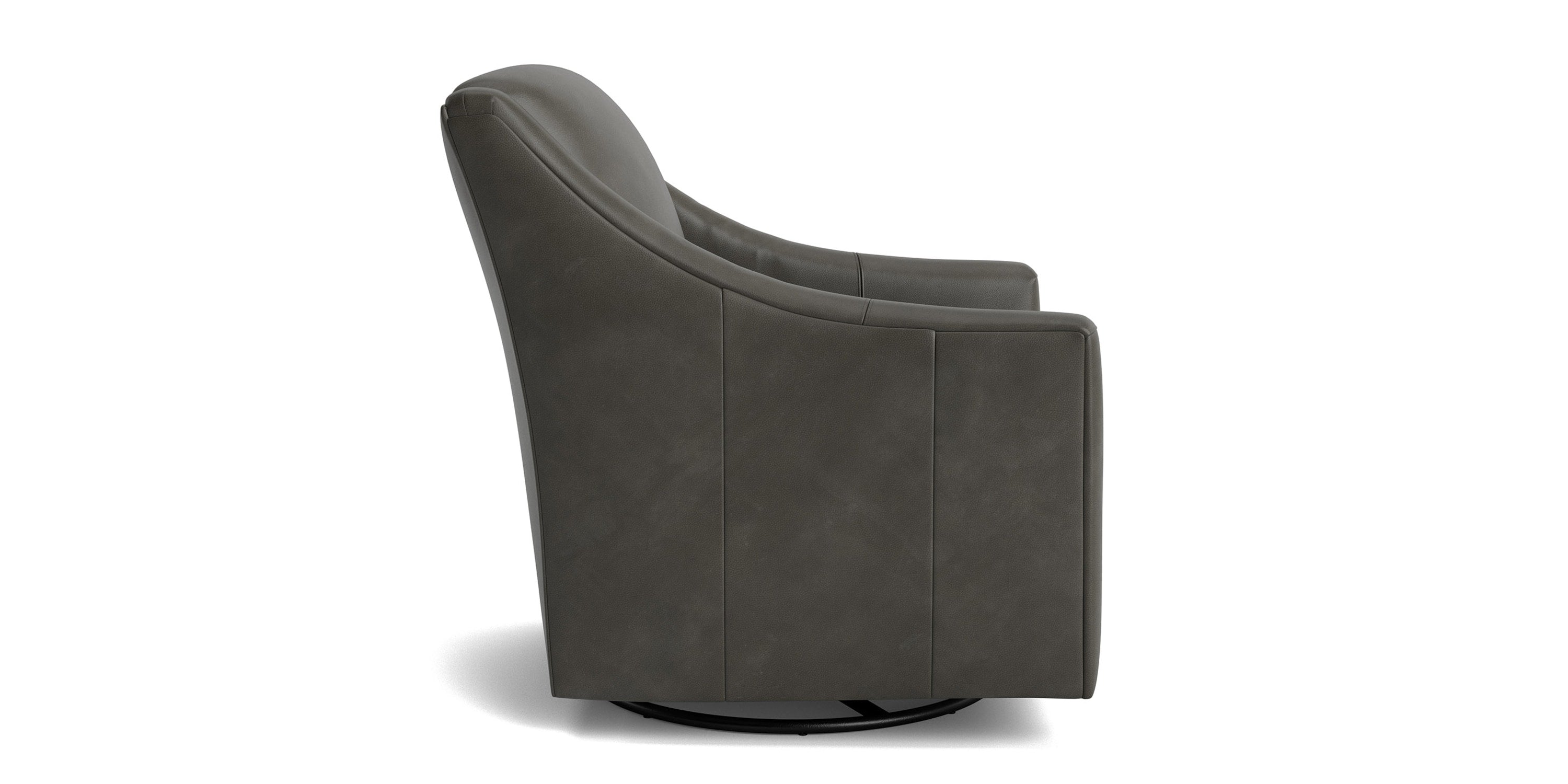 Corinna Leather Swivel Chair Bassett Bedroom Furniture