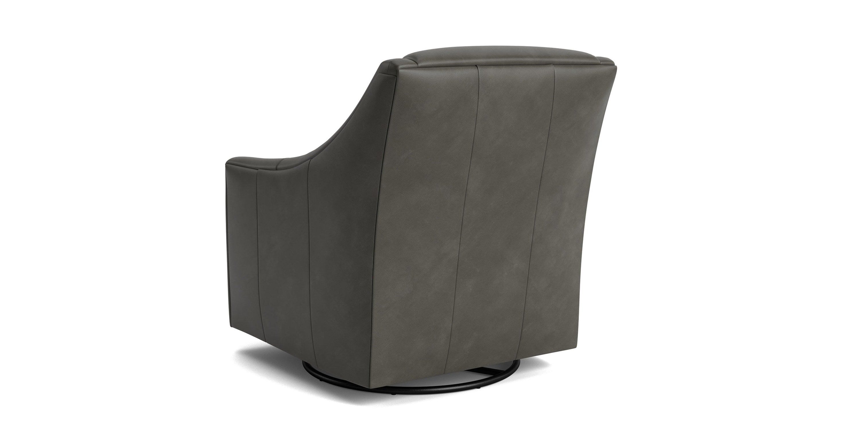 Corinna Leather Swivel Chair Bassett Bedroom Furniture