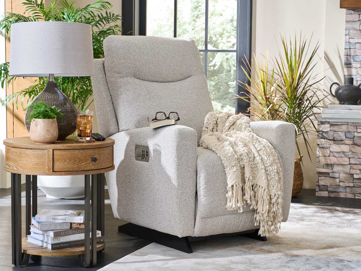 La-Z-Boy Kodie Power Rocking Recliner — Leather, Adjustable Headrest La-Z-Boy Recliner Chair