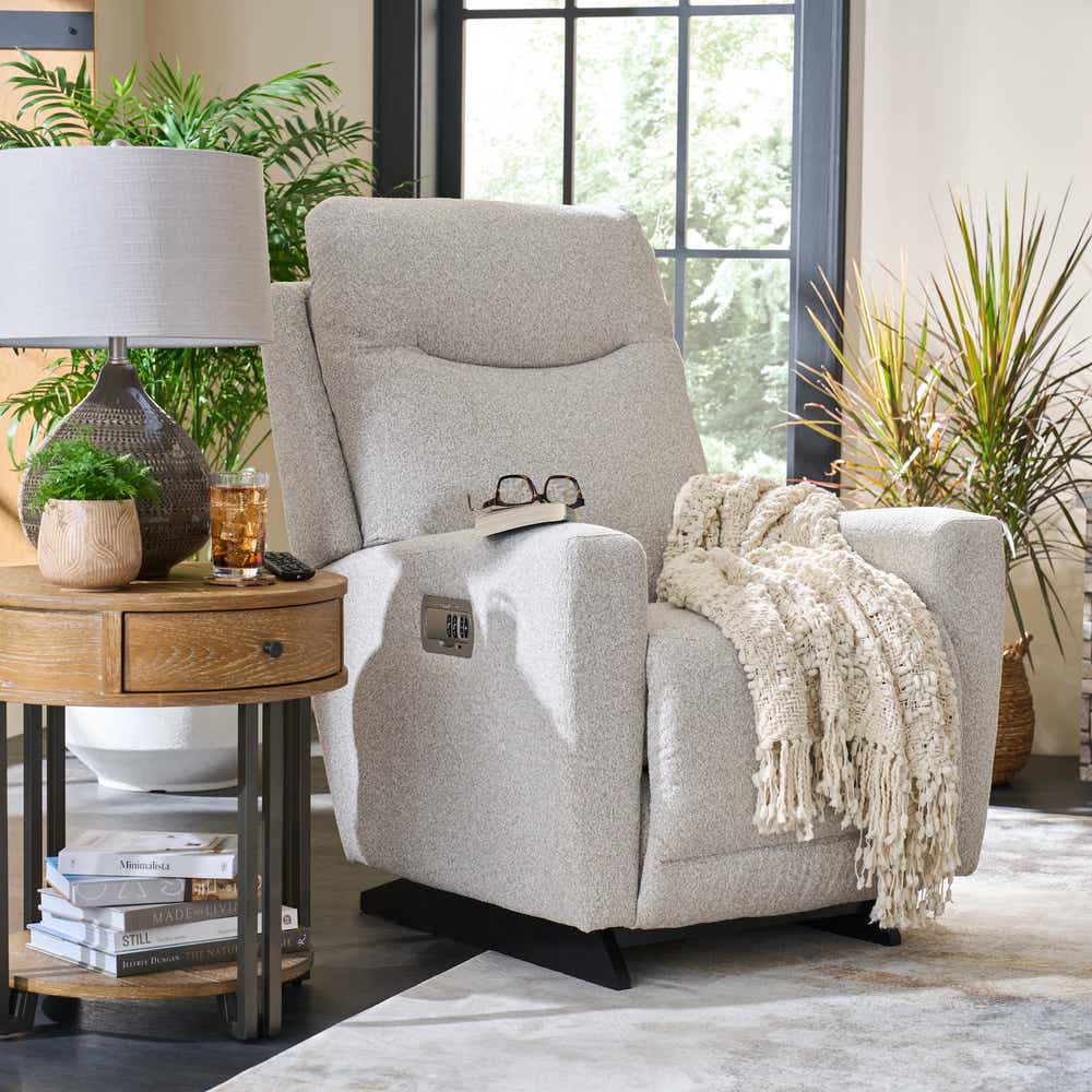 La-Z-Boy Kodie Power Rocking Recliner — Leather, Adjustable Headrest La-Z-Boy Recliner Chair