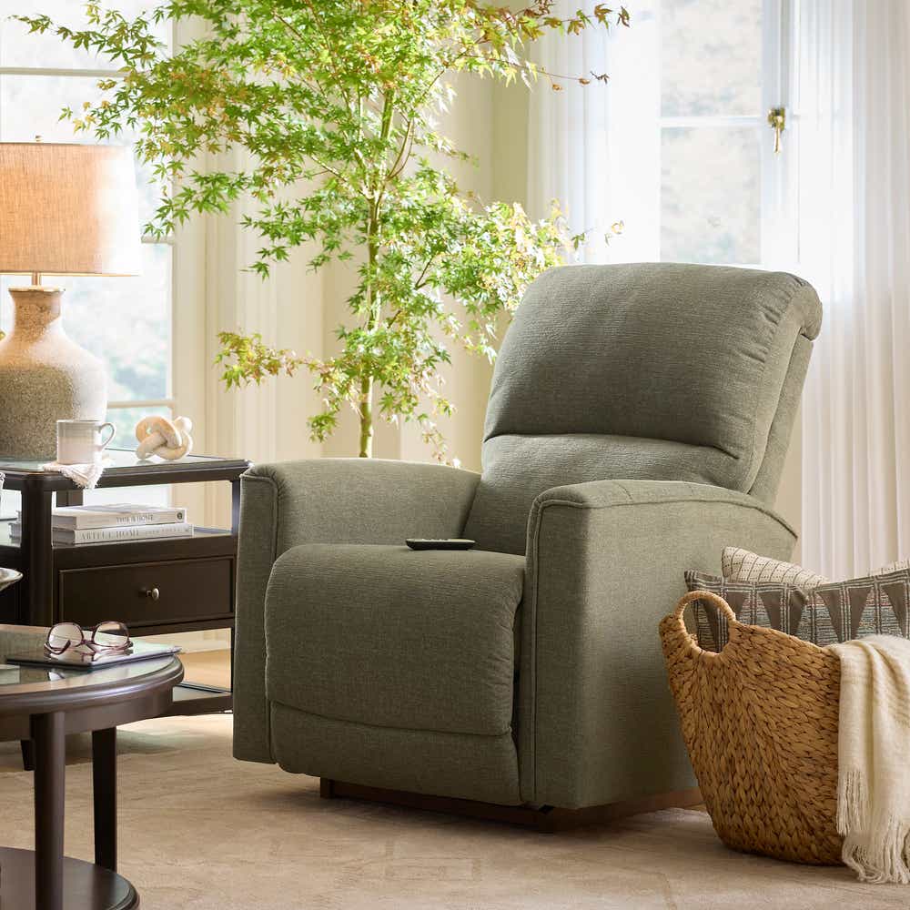 La-Z-Boy Cade Power Rocking Recliner — Leather, Remote-Controlled La-Z-Boy Recliner Chair