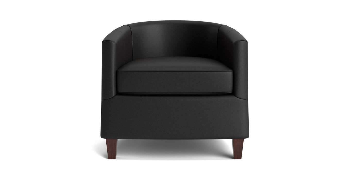 Maxwell Leather Accent Chair Bassett