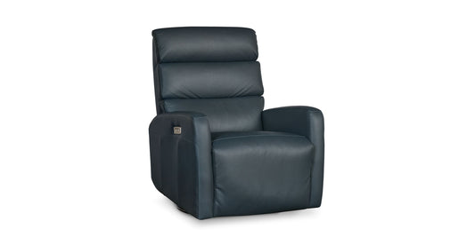 Hudson Leather Track Arm Swivel Glider Power Recliner Bassett Bedroom Furniture