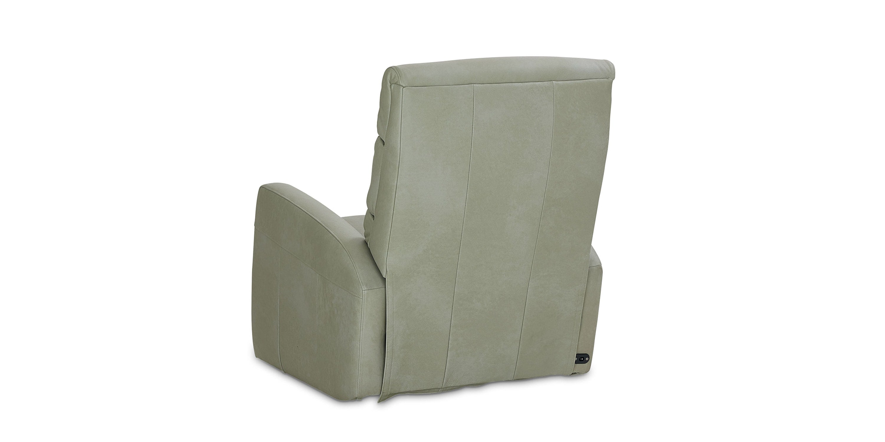 Hudson Leather Track Arm Zero Gravity Power Recliner Bassett