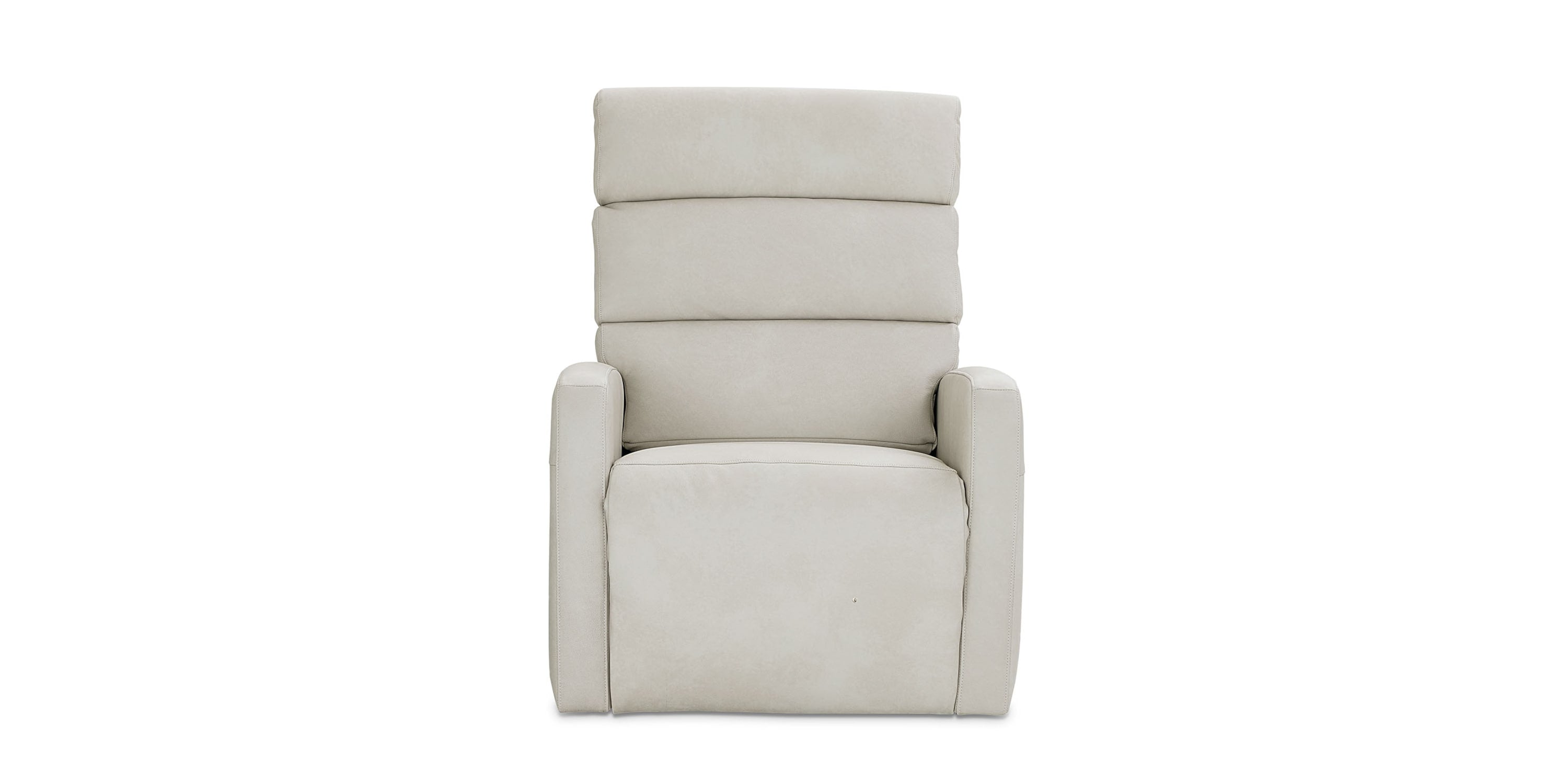 Hudson Leather Track Arm Lay Flat Power Lift Recliner Bassett