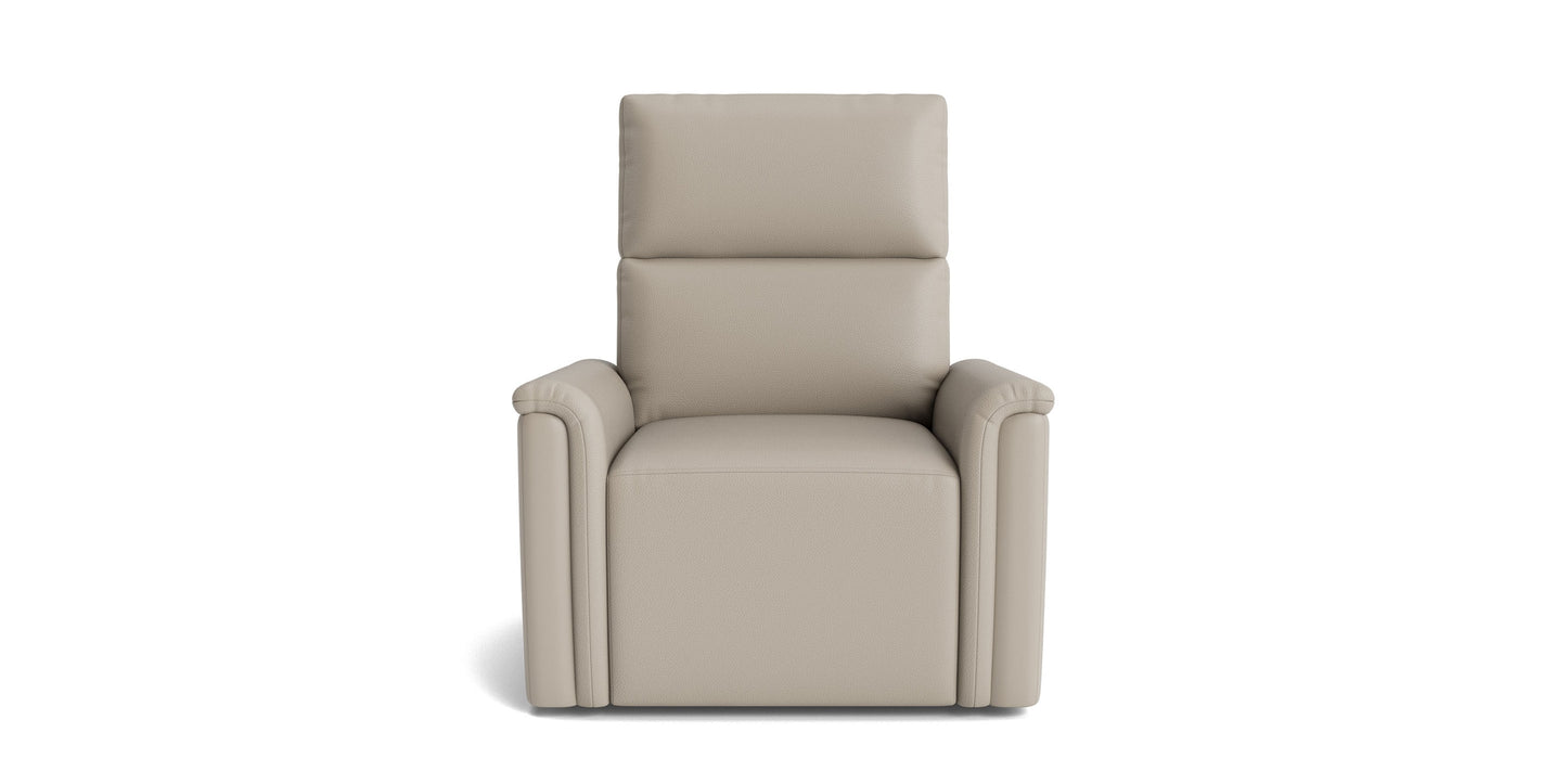 Harris Leather Pad Arm Zero Gravity Power Recliner