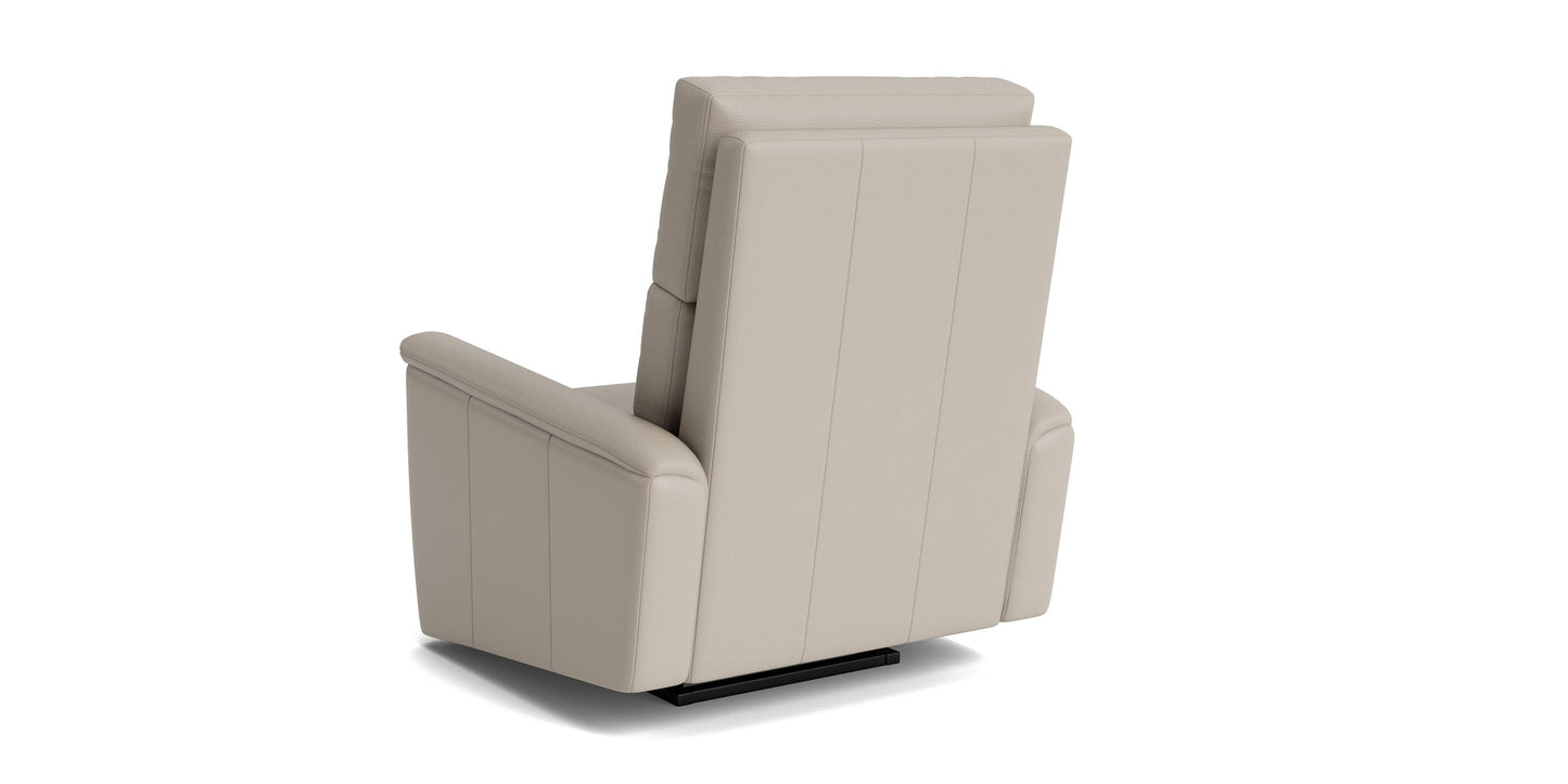 Harris Leather Pad Arm Zero Gravity Power Recliner