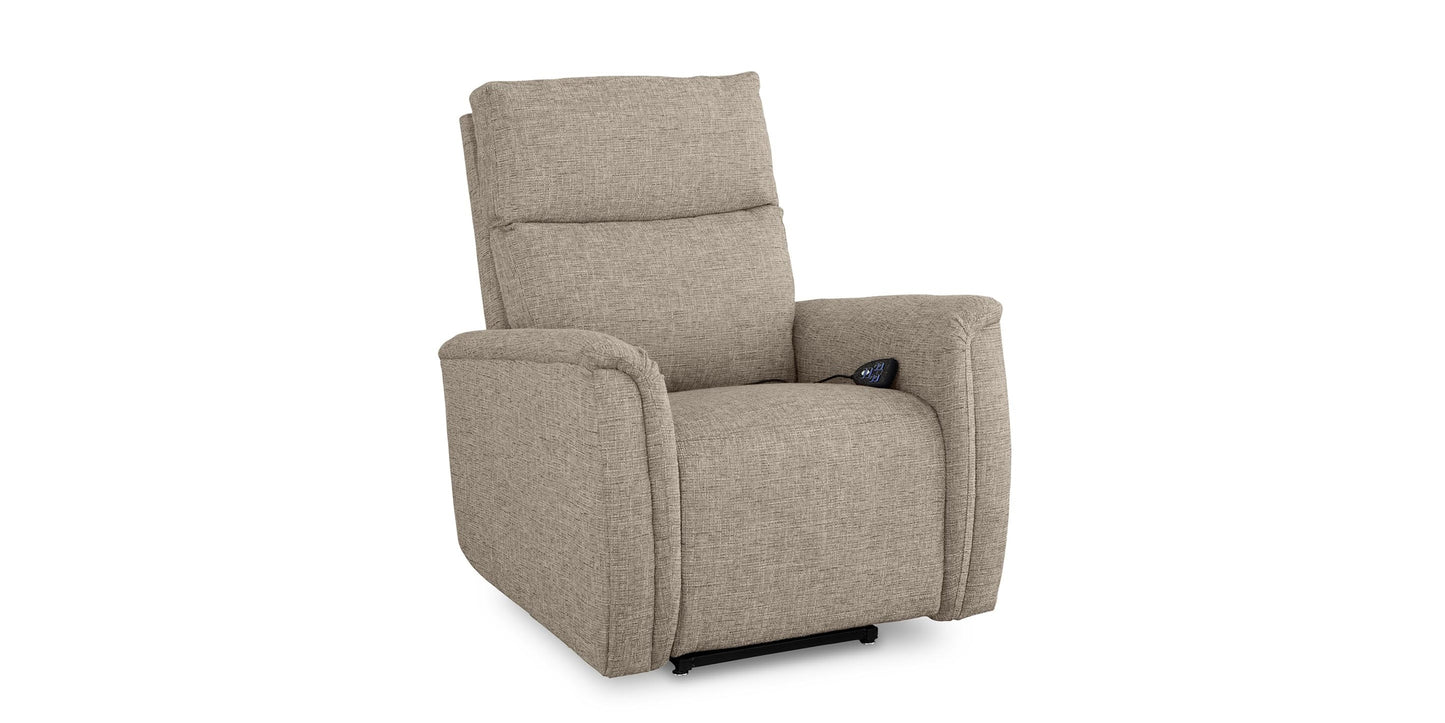 Harris Pad Arm Lay Flat Swivel Power Lift Recliner Bassett Bedroom Furniture