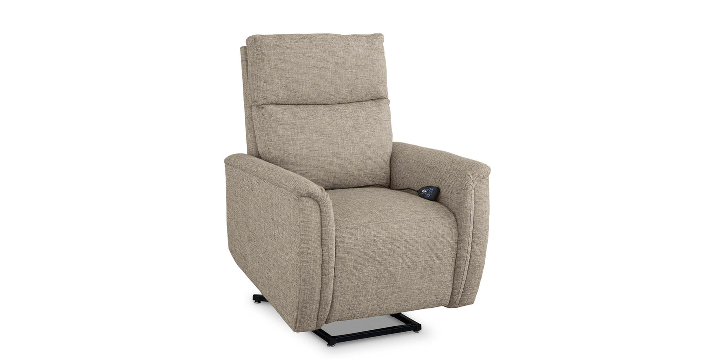 Harris Pad Arm Lay Flat Swivel Power Lift Recliner Bassett Bedroom Furniture