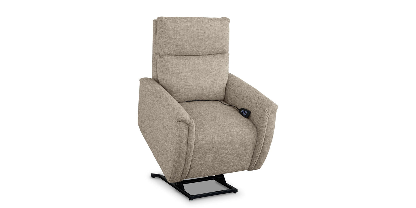 Harris Pad Arm Lay Flat Swivel Power Lift Recliner Bassett Bedroom Furniture