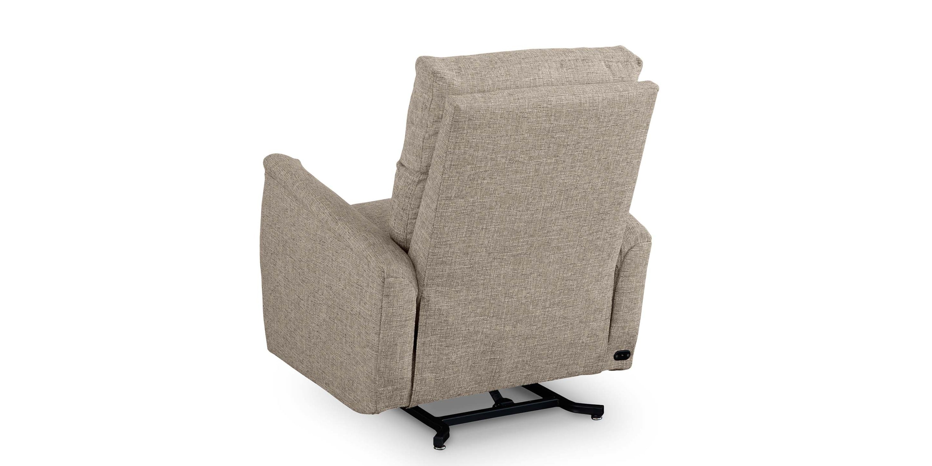Harris Pad Arm Lay Flat Swivel Power Lift Recliner Bassett Bedroom Furniture