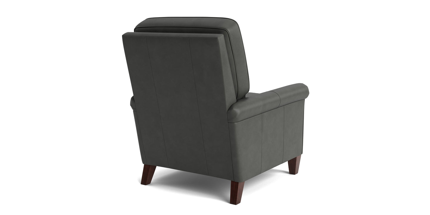 Thompson Leather Panel Arm Accent Chair Bassett Bedroom Furniture