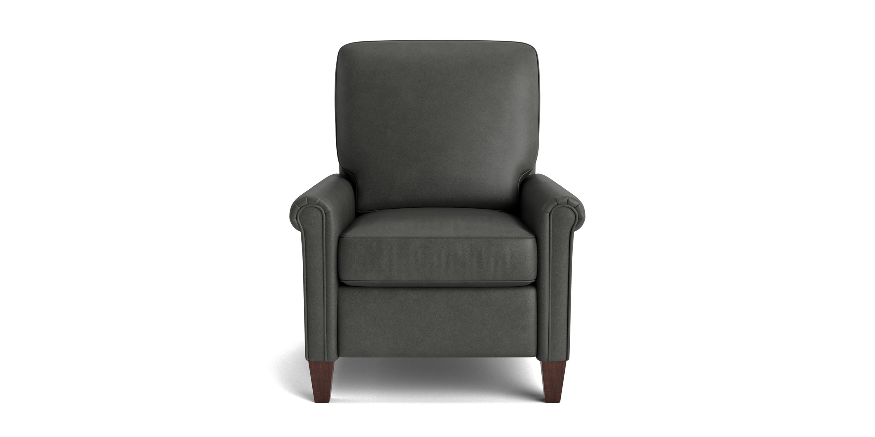 Thompson Leather Panel Arm Accent Chair Bassett Bedroom Furniture