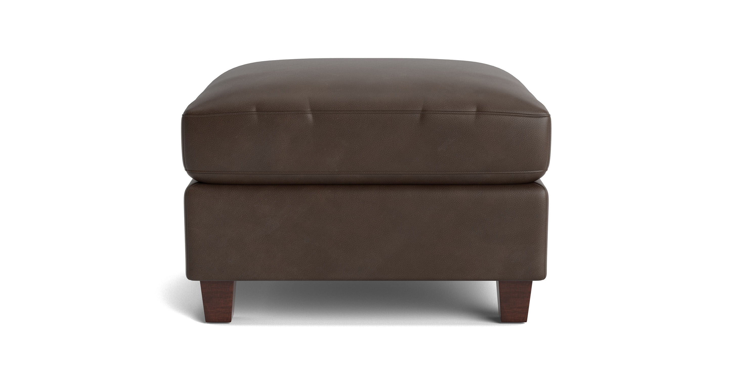 Bassett Trent Ottoman — Leather, Seven Grades, Made in the USA