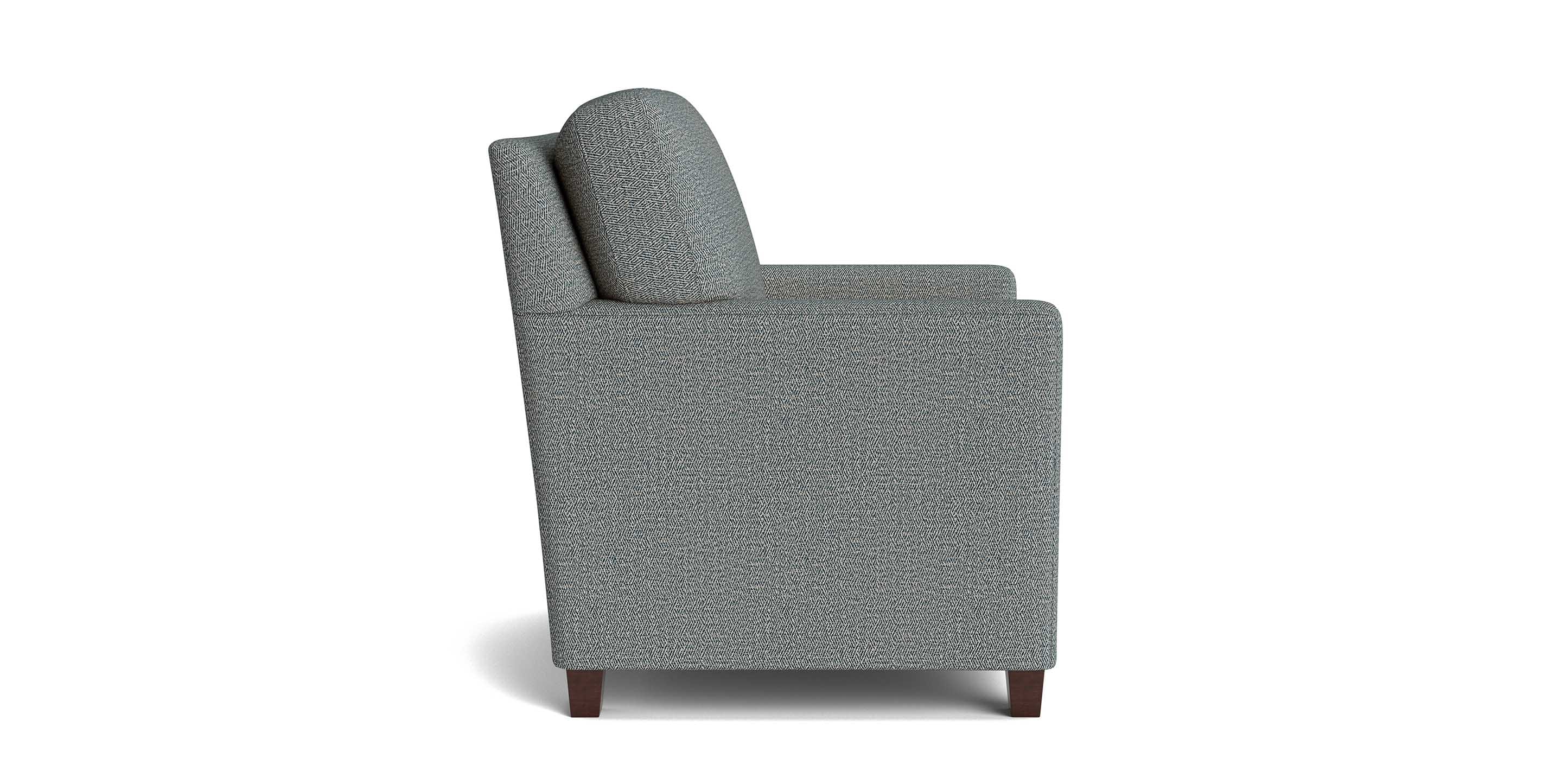 Bassett Trent Accent Chair — Custom Fabric or Leather, Made in the USA