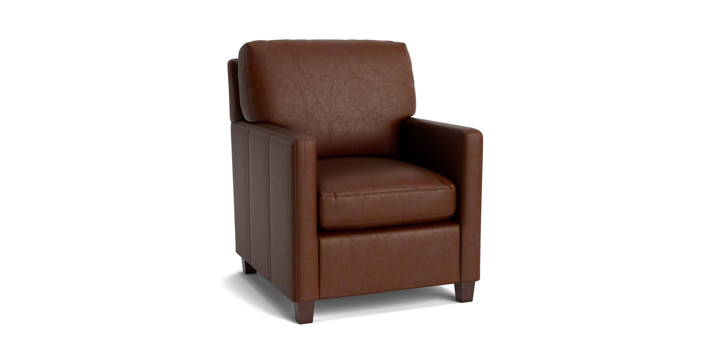Trent Leather Accent Chair Bassett