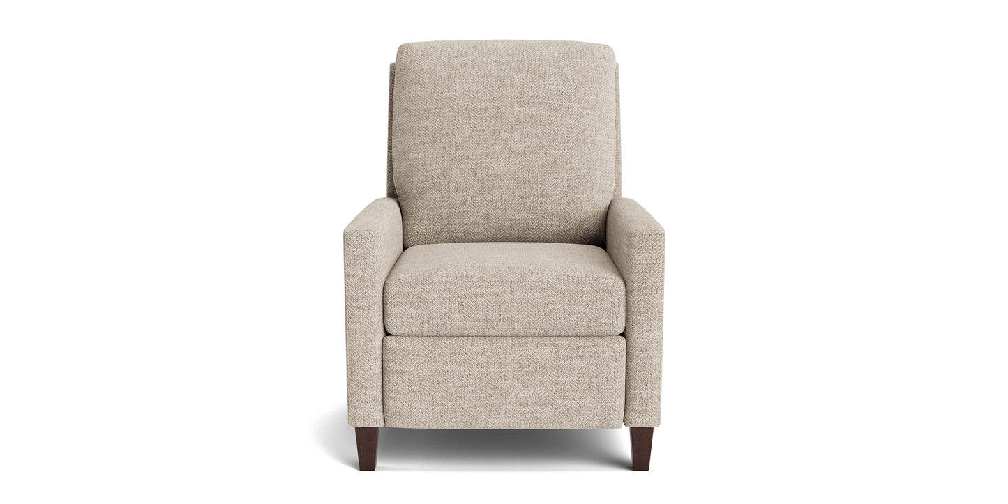 Bassett Trevor Recliner — Clean Lines, Custom Fabric