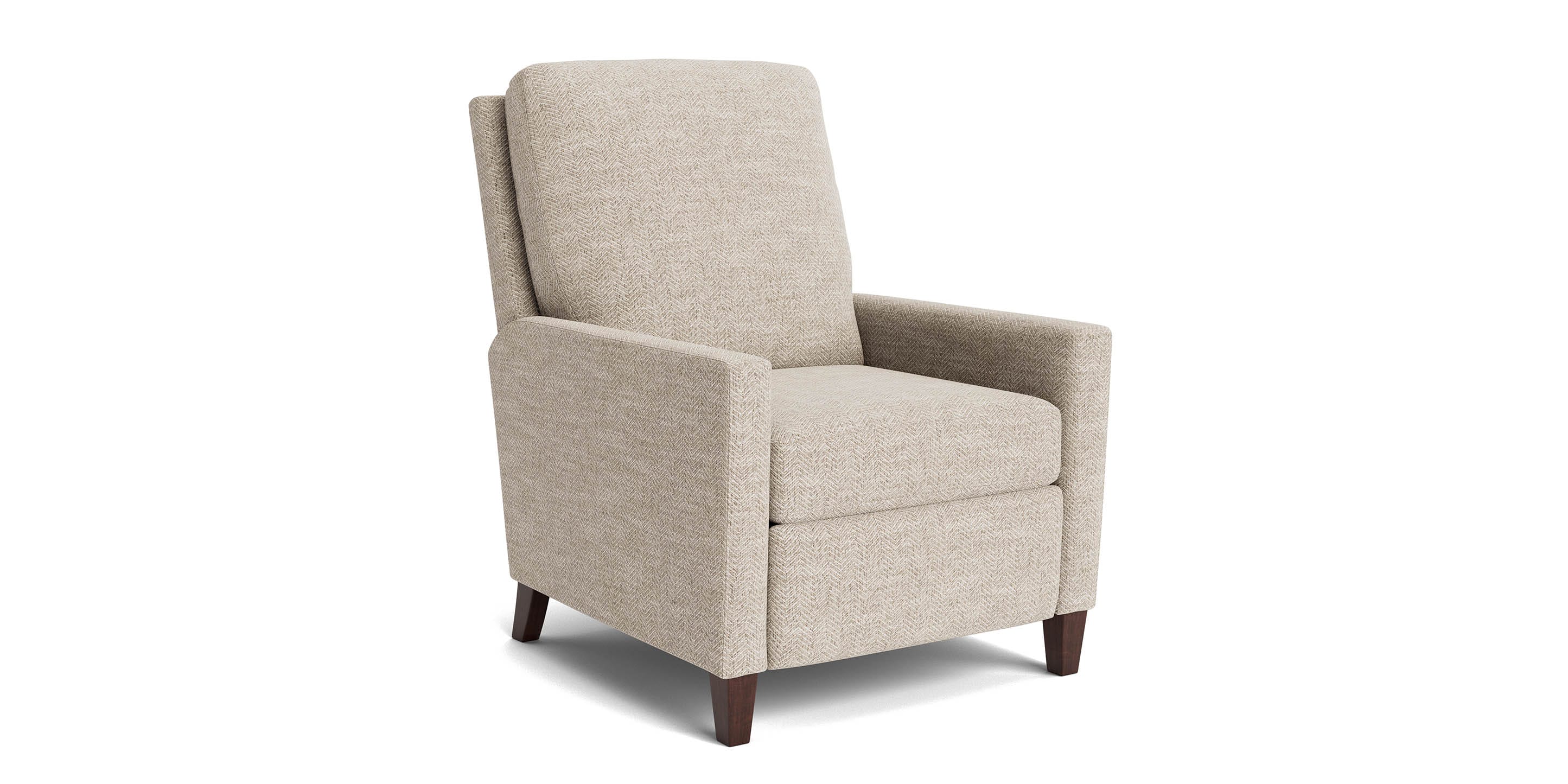 Bassett Trevor Recliner — Clean Lines, Custom Fabric