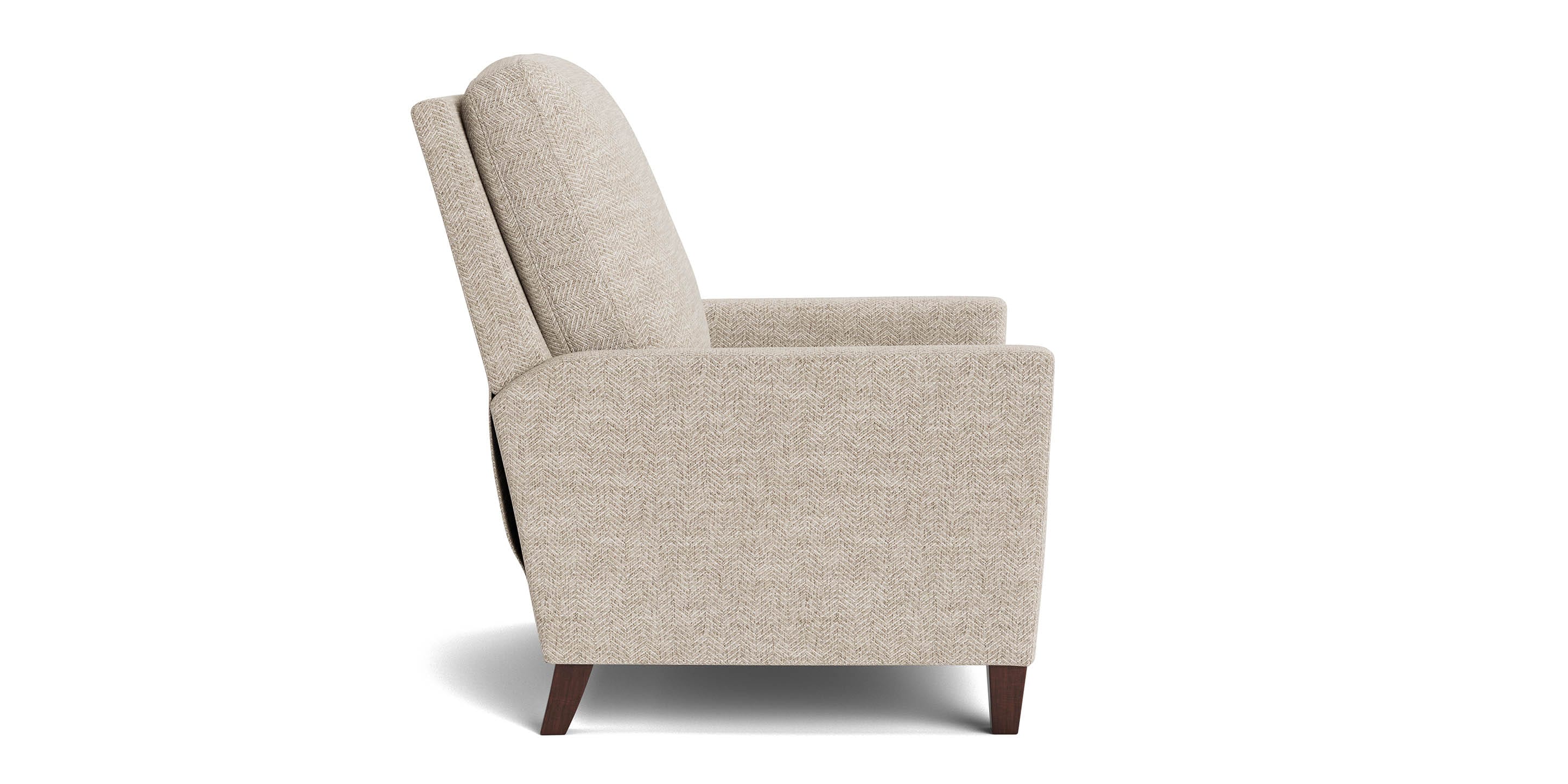 Bassett Trevor Recliner — Clean Lines, Custom Fabric