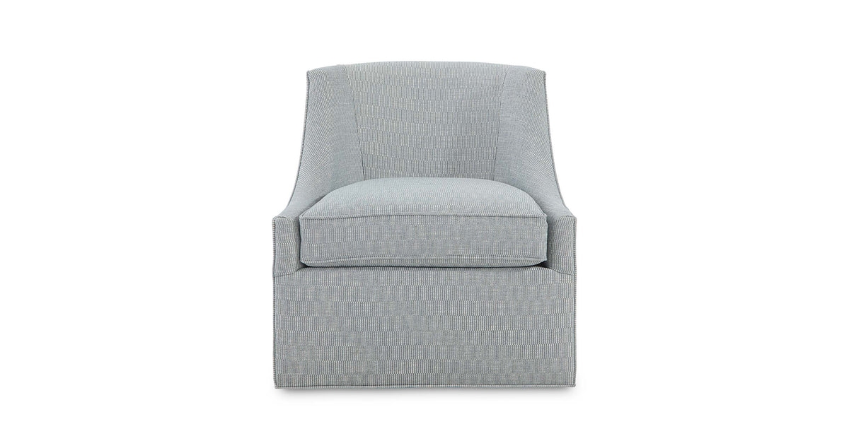 Bassett Sylva Accent Chair — Custom Leather, Made in the USA Bassett Accent Chair