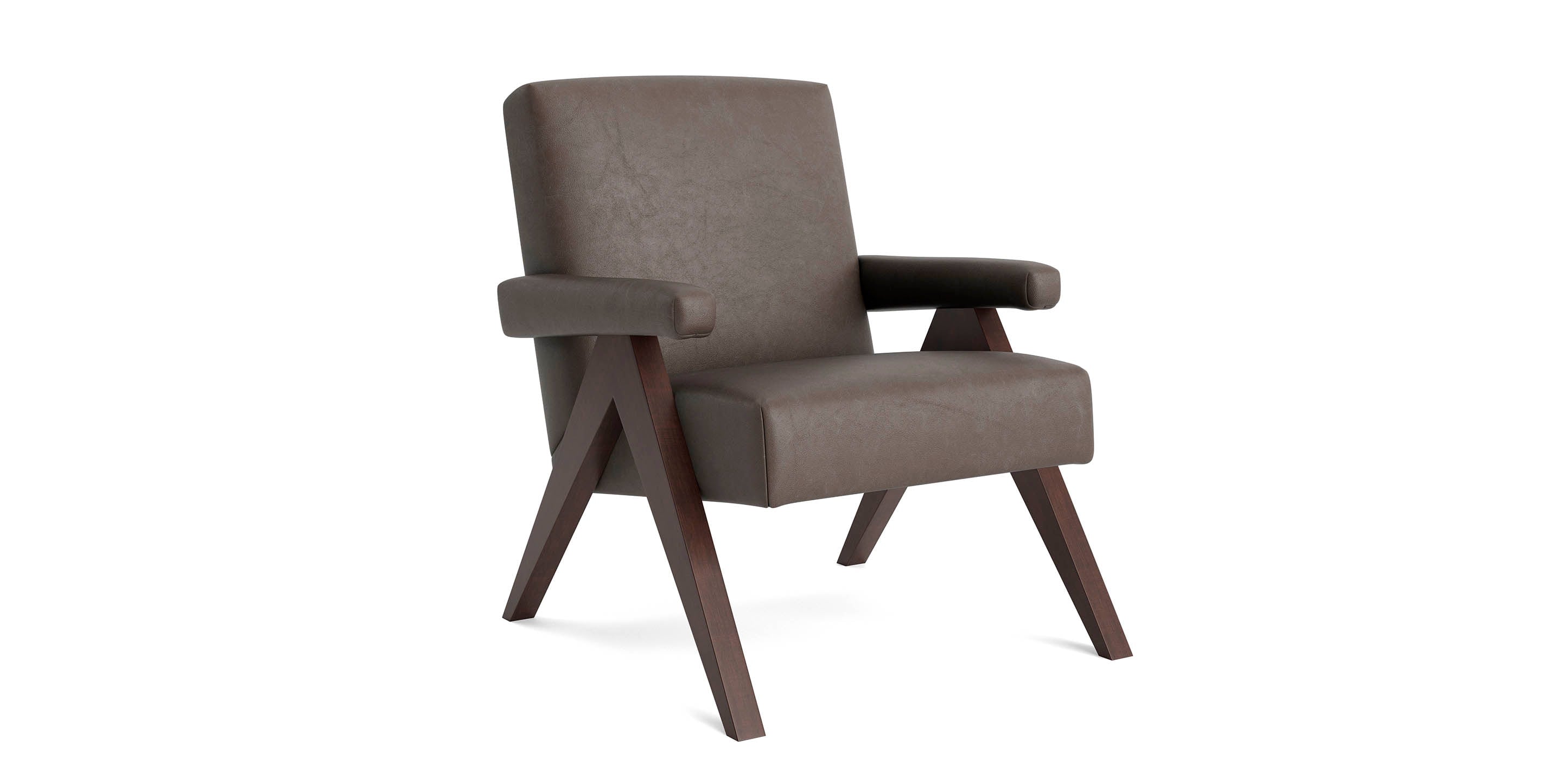Bassett Raeford Accent Chair — Custom Leather, Made in the USA