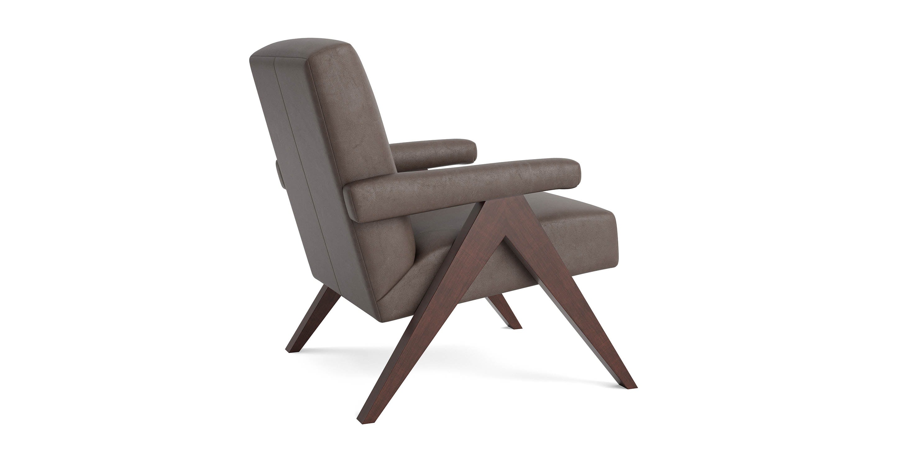 Bassett Raeford Accent Chair — Custom Leather, Made in the USA