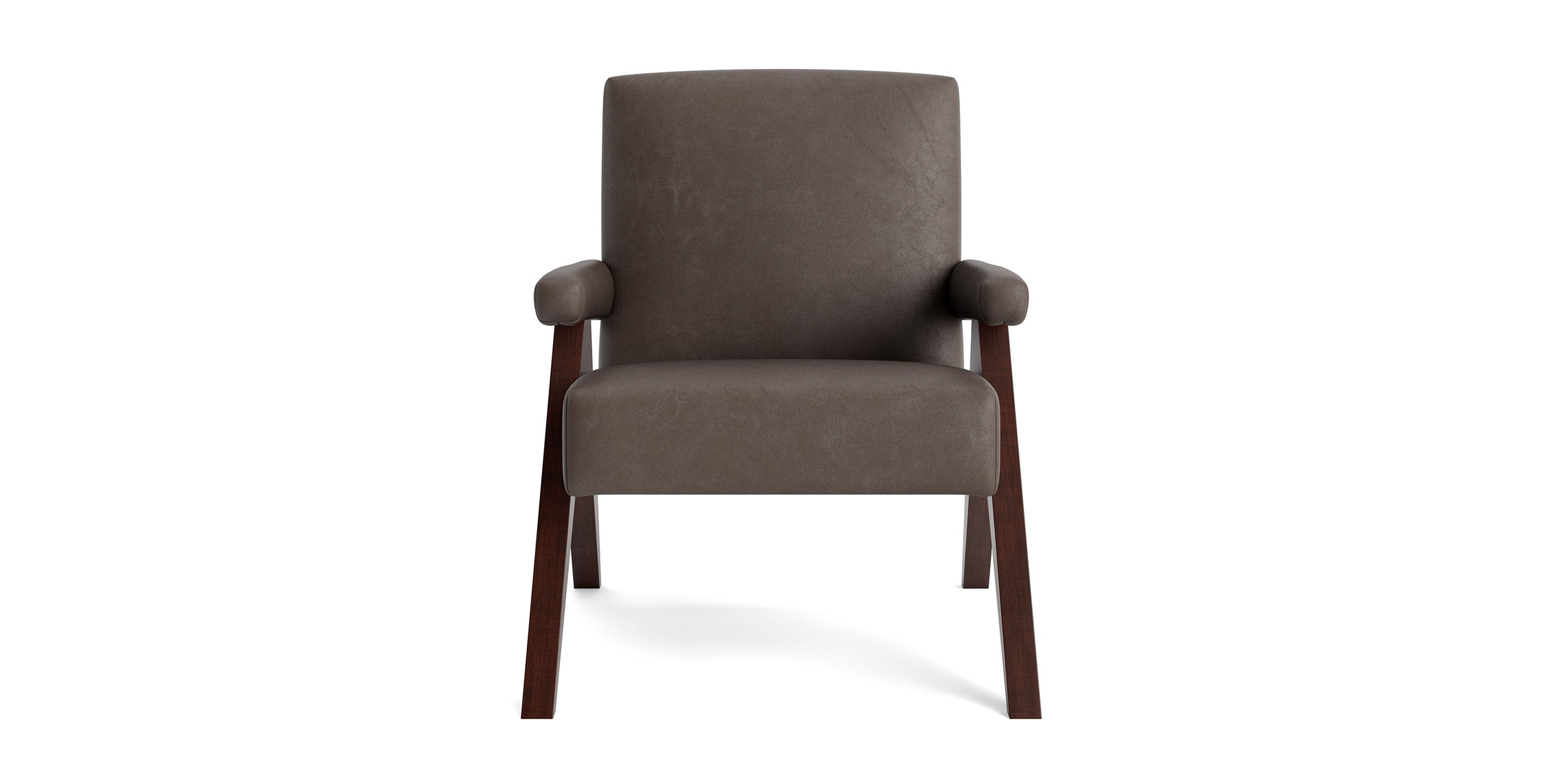 Bassett Raeford Accent Chair — Custom Leather, Made in the USA