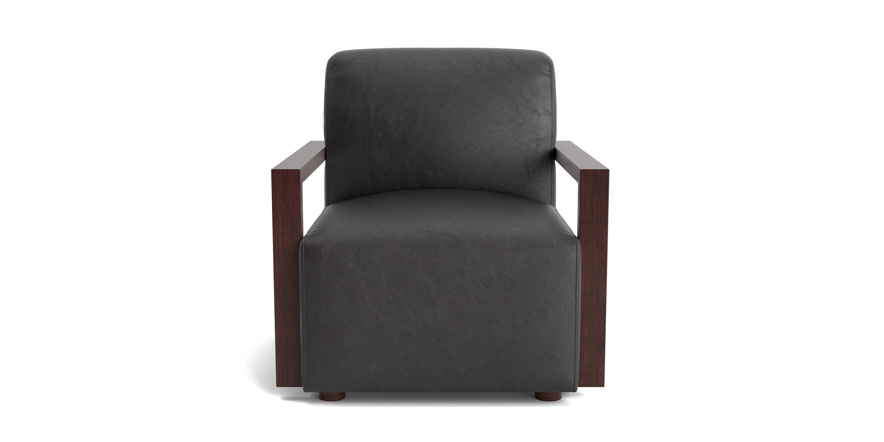 Creswell Leather Accent Chair Bassett