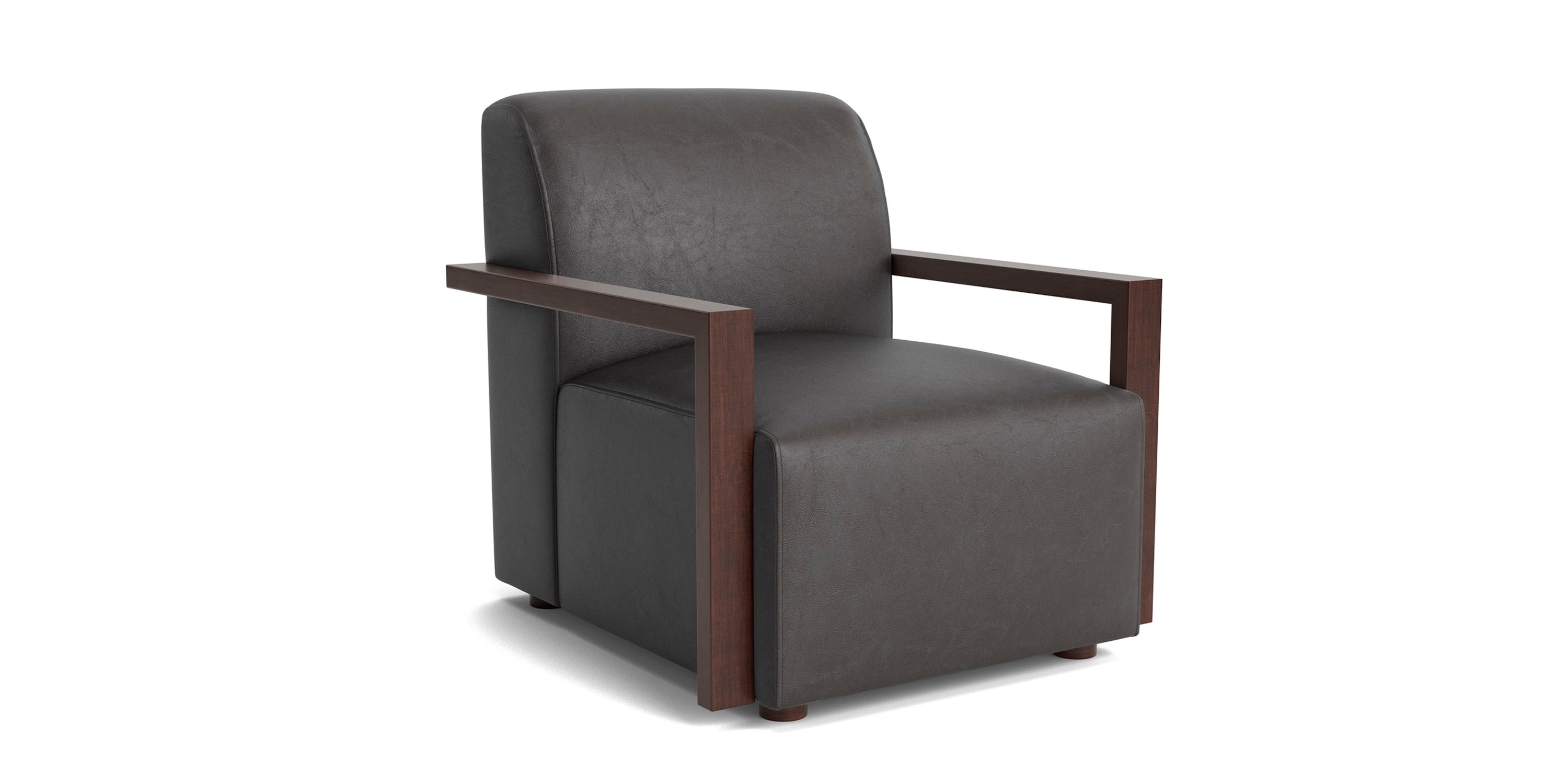 Creswell Leather Accent Chair Bassett