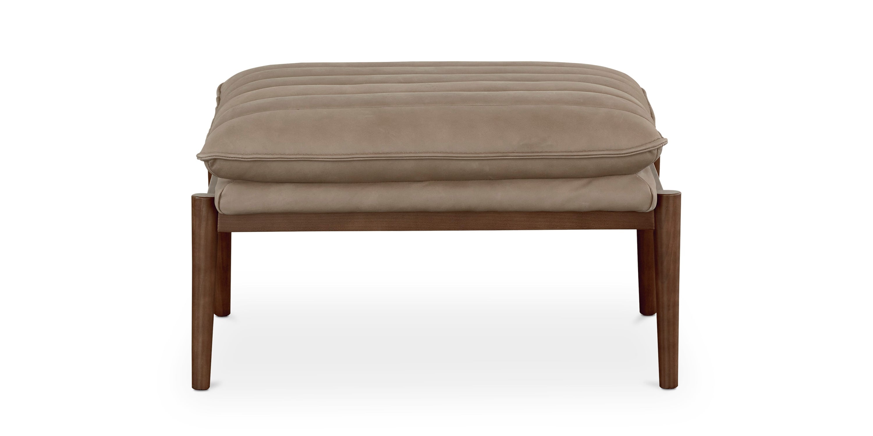 Ellis Leather Ottoman Bassett