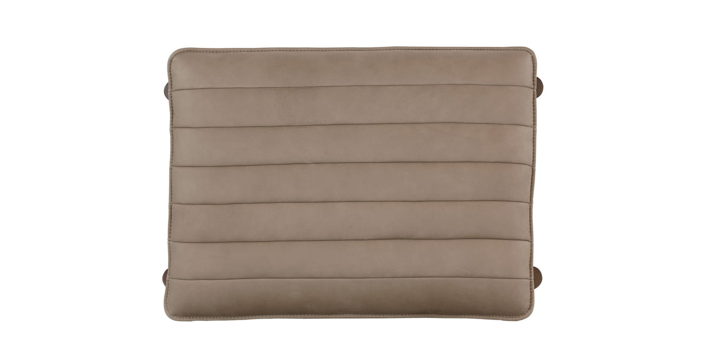 Ellis Leather Ottoman Bassett