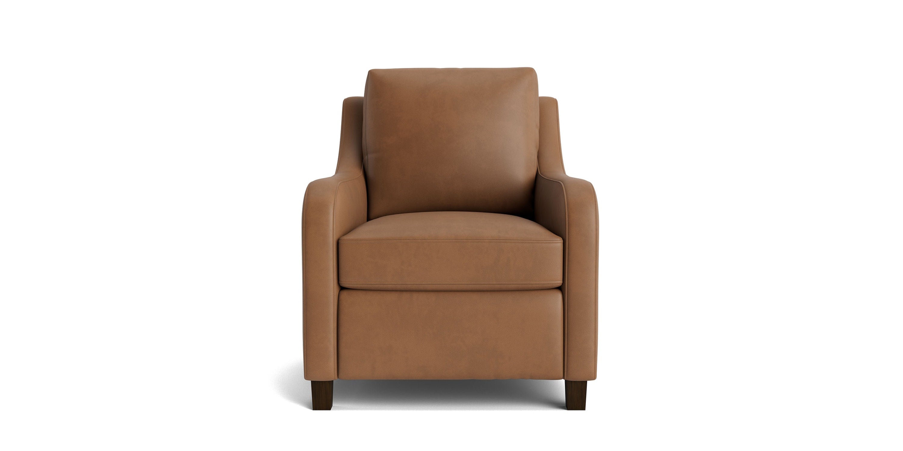 Scarlett Slope Arm Leather Accent Chair Bassett