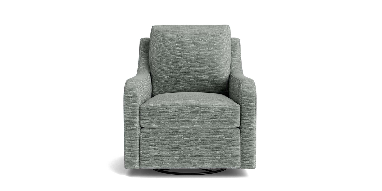 Bassett Scarlett Swivel Glider — Your Fabric, Made in USA
