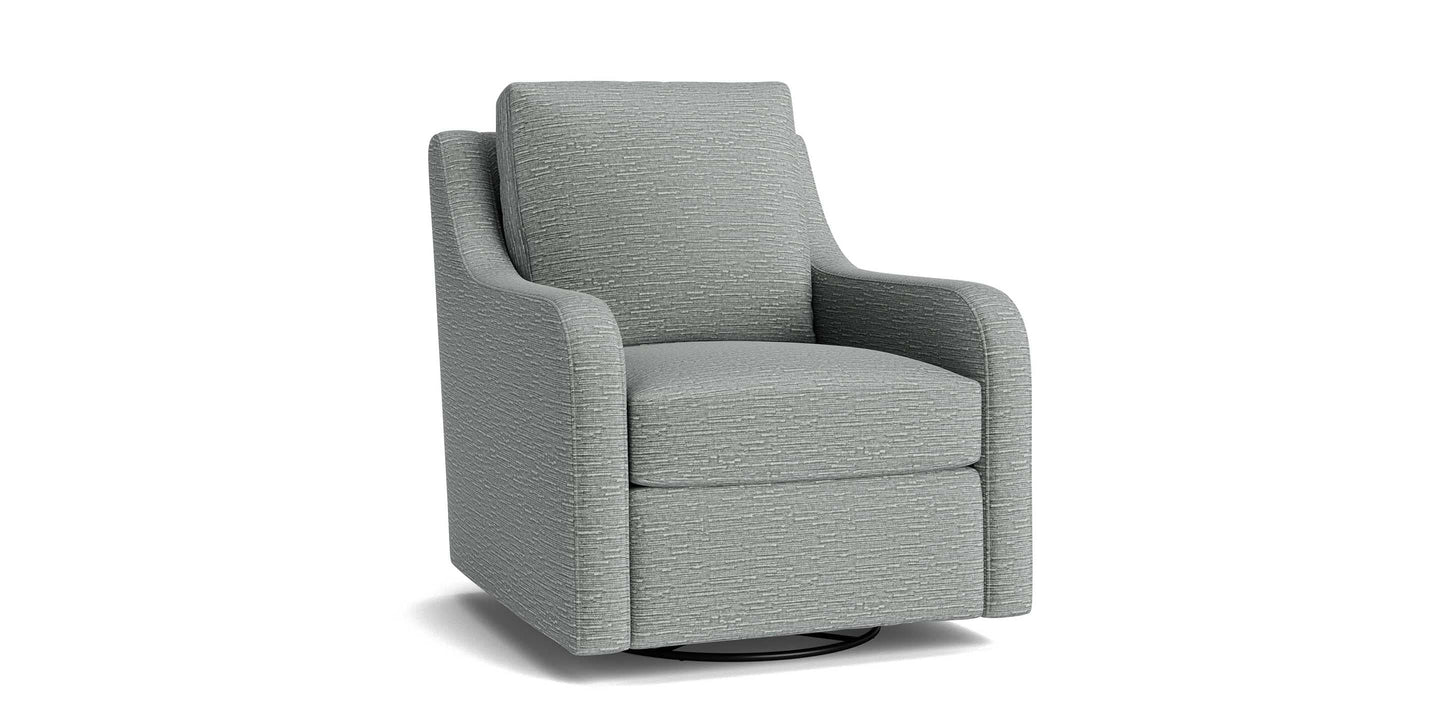 Bassett Scarlett Swivel Glider — Your Fabric, Made in USA