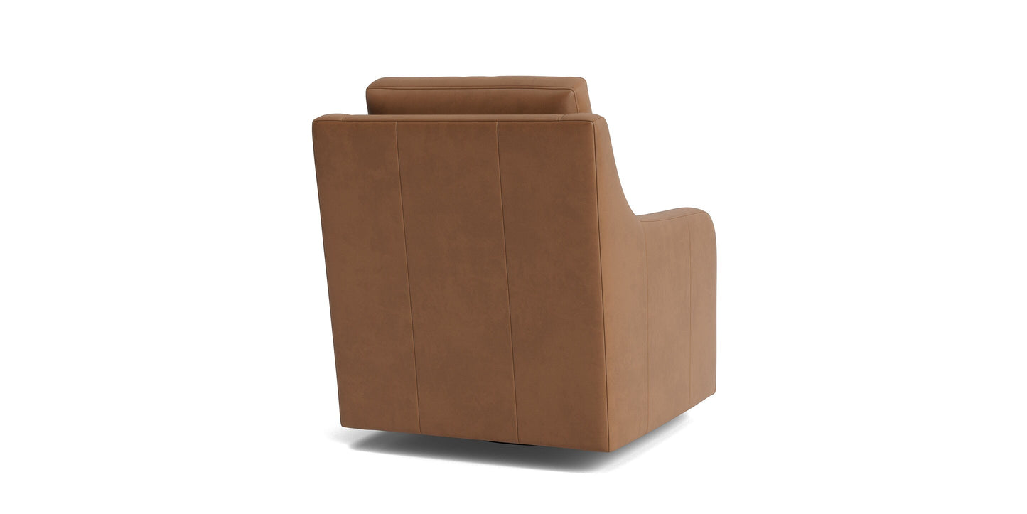 Bassett Scarlett Swivel Glider — Leather, 7 Grades