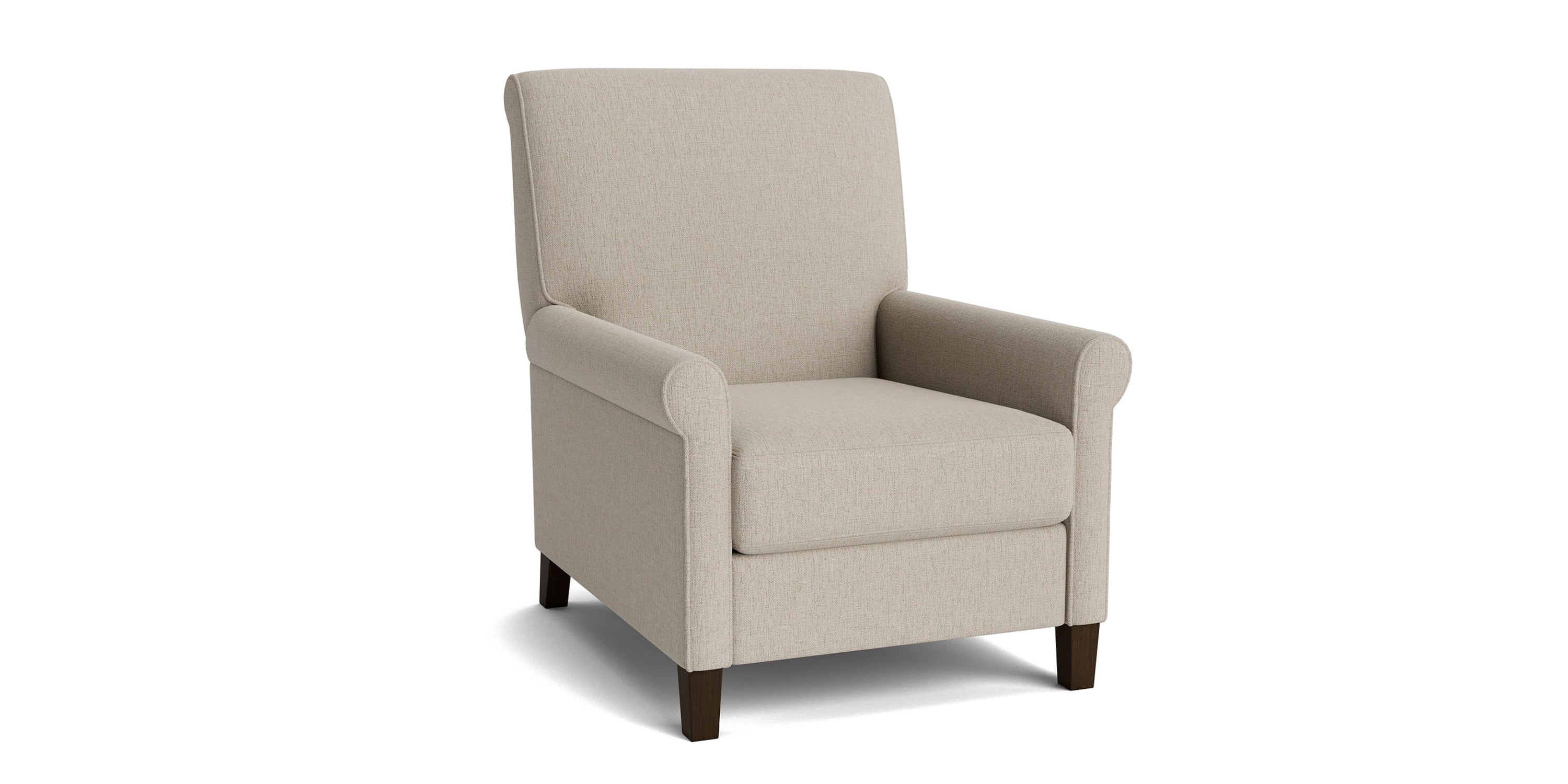 Nelson Sock Arm Lay Flat Manual Recliner Bassett
