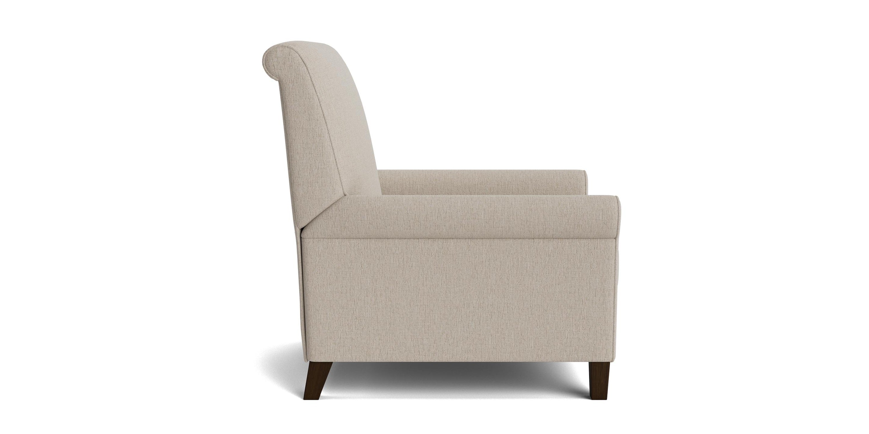 Nelson Sock Arm Lay Flat Manual Recliner Bassett