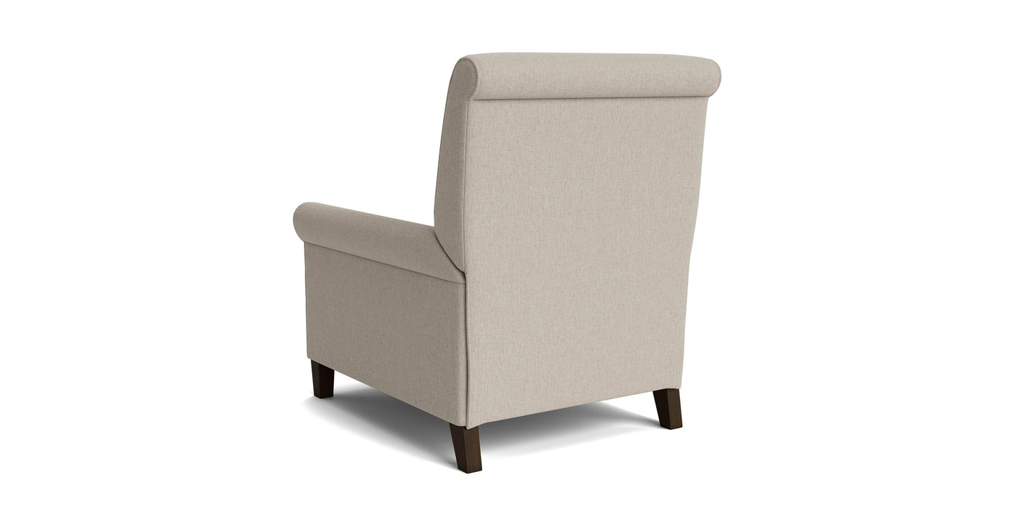 Nelson Sock Arm Lay Flat Manual Recliner Bassett