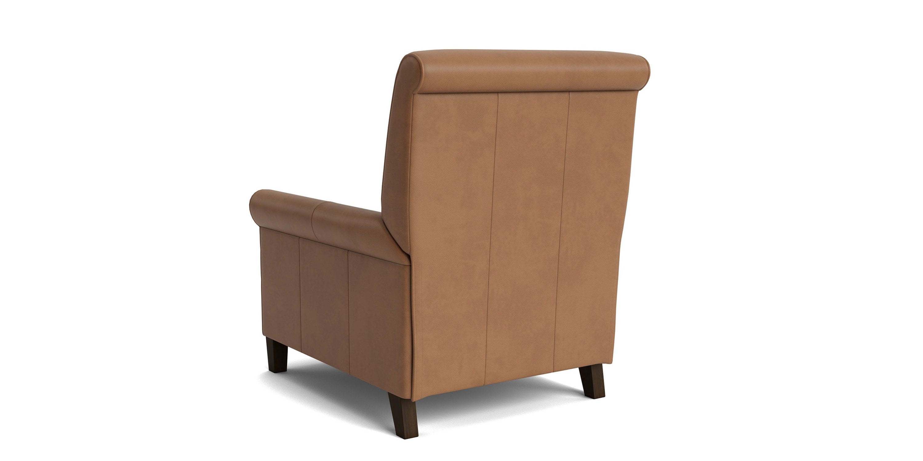 Nelson Leather Sock Arm Lay Flat Manual Recliner Bassett